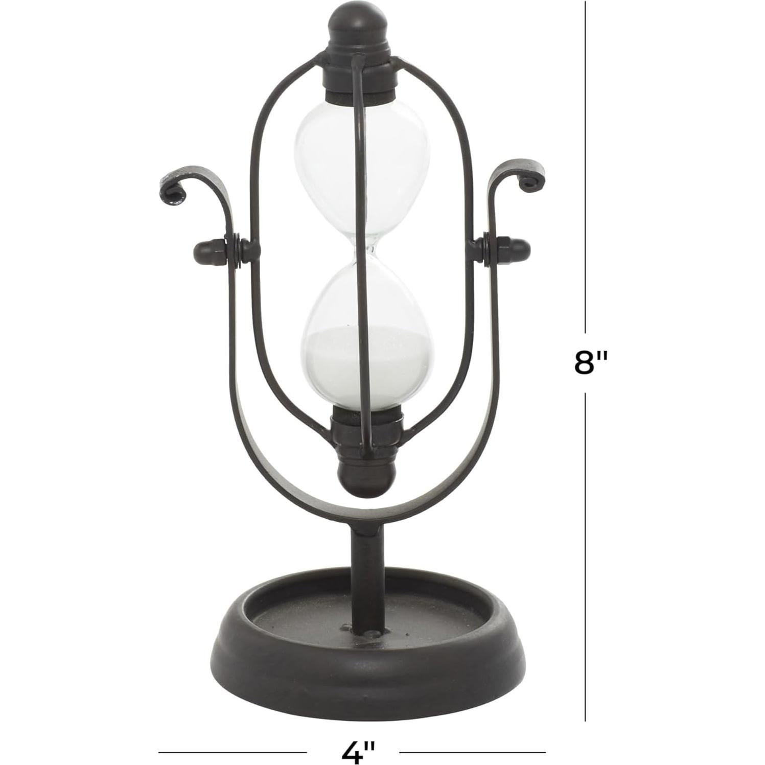 Temporizador de Arena Deco 79 Metal Negro 20,32 cm