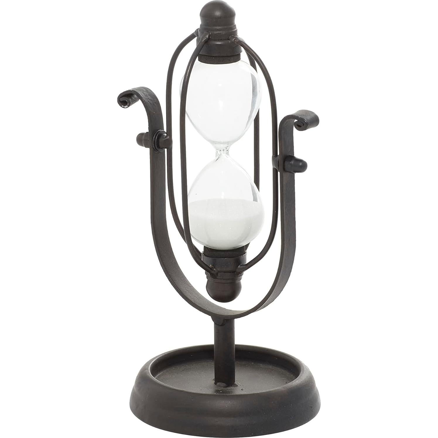 Temporizador de Arena Deco 79 Metal Negro 20,32 cm