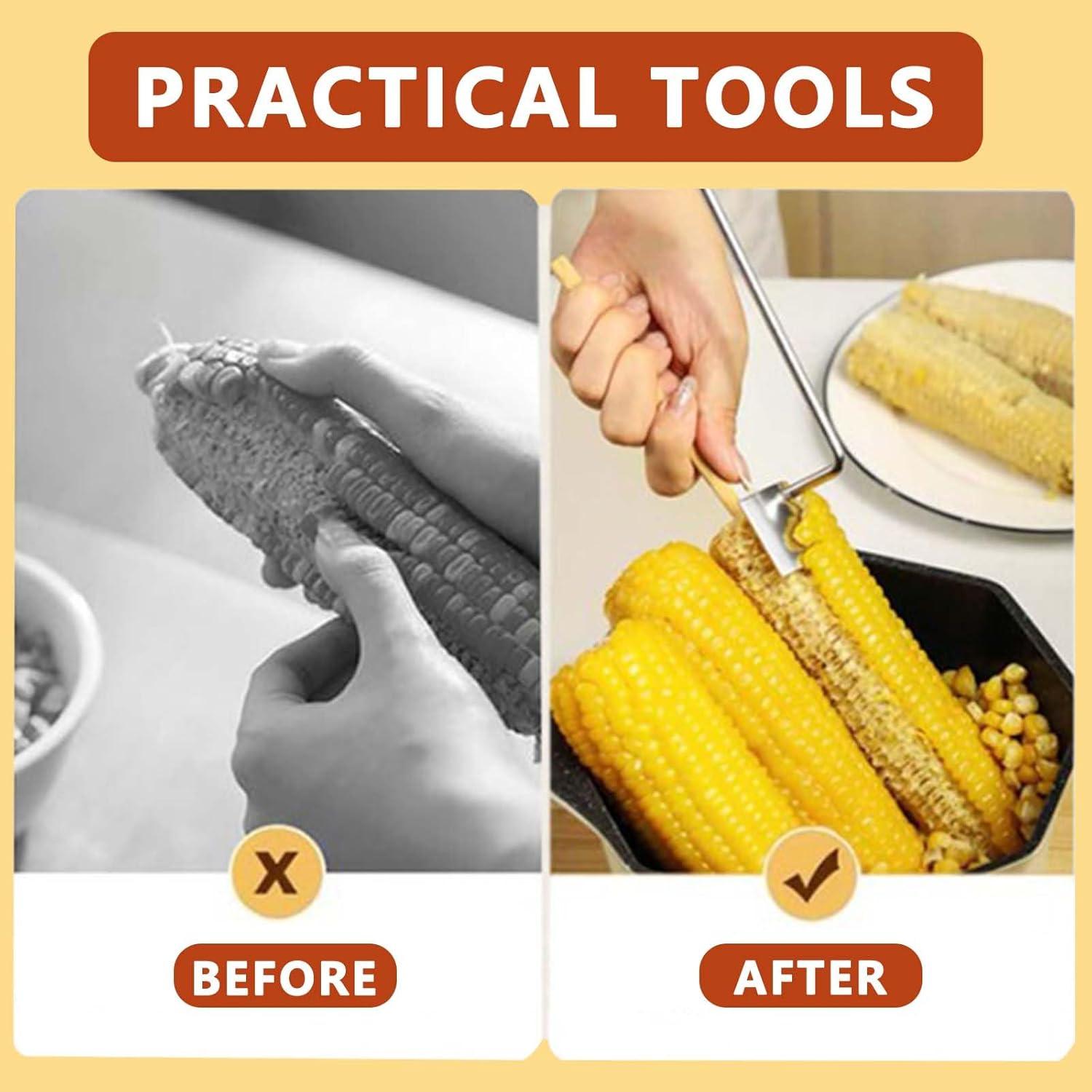 Pelador de maíz JILITSE de acero inoxidable ergonómico