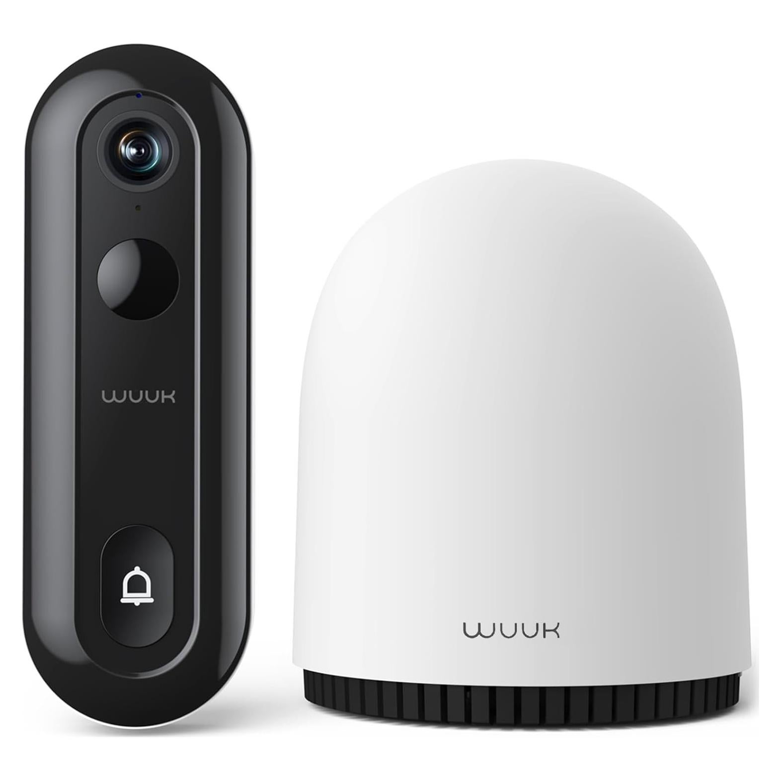 Cámara de Timbre WUUK 2K Inalámbrica con Base y 32GB