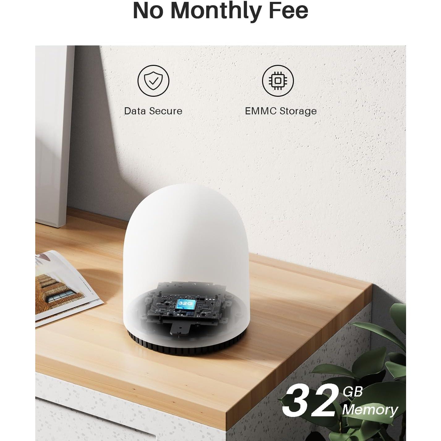 Cámara de Timbre WUUK 2K Inalámbrica con Base y 32GB