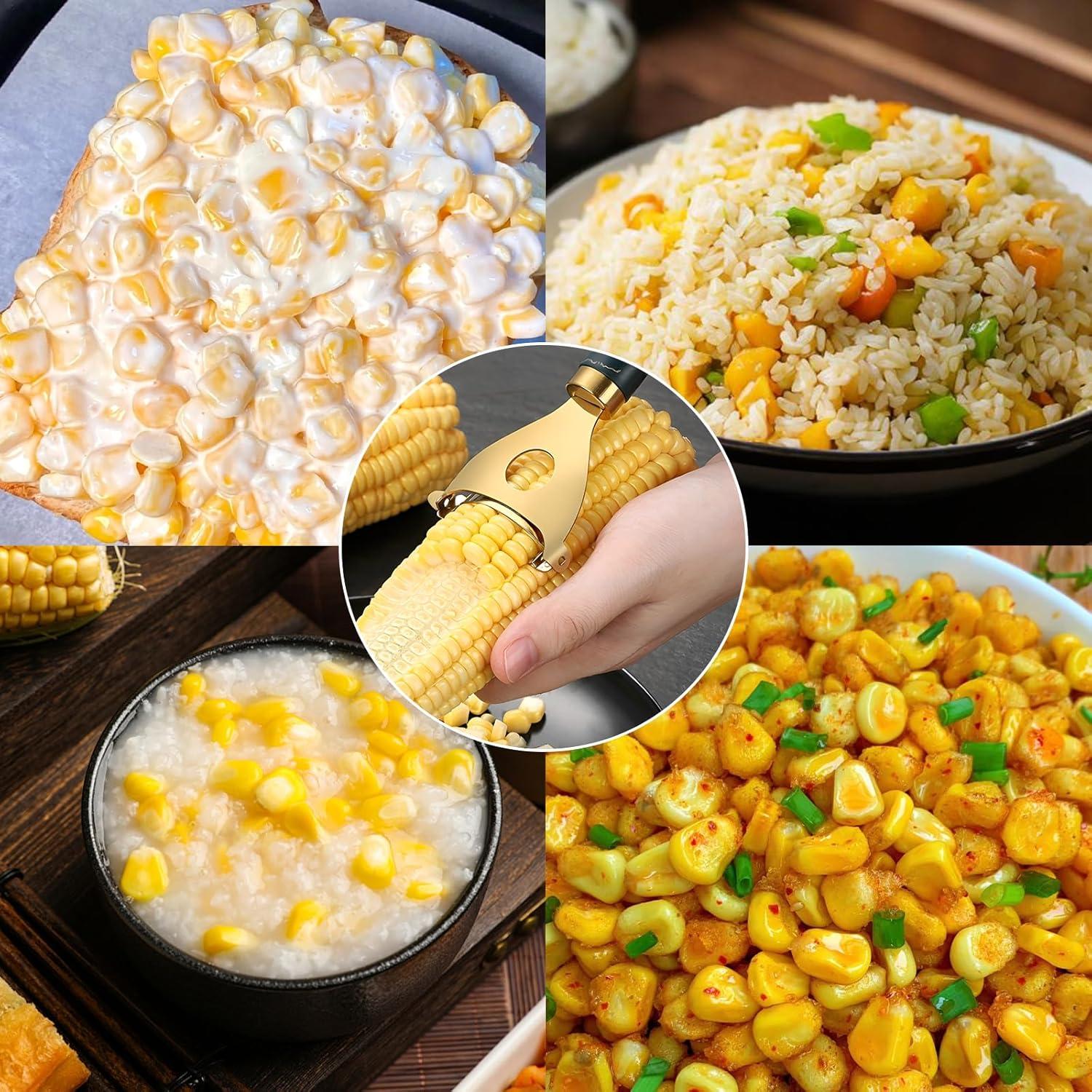 Desgranador de Maíz SAMIQU 2025 Acero Inoxidable 2 Piezas