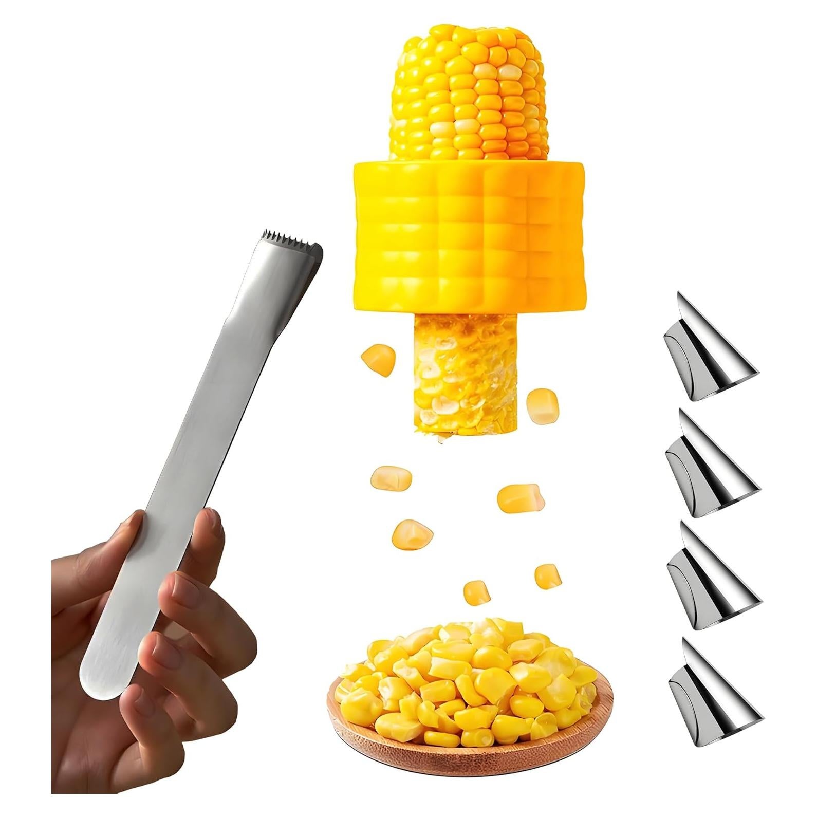 Desgranador de Maíz SoKalChw Acero Inoxidable 2 Pcs