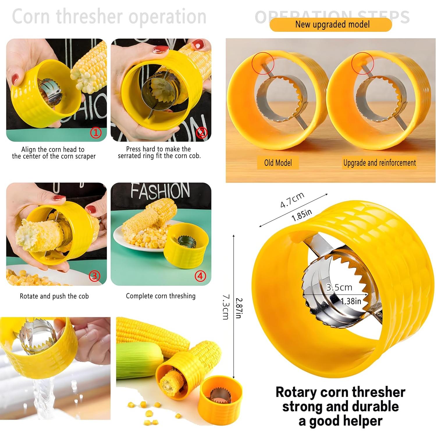 Desgranador de Maíz SoKalChw Acero Inoxidable 2 Pcs