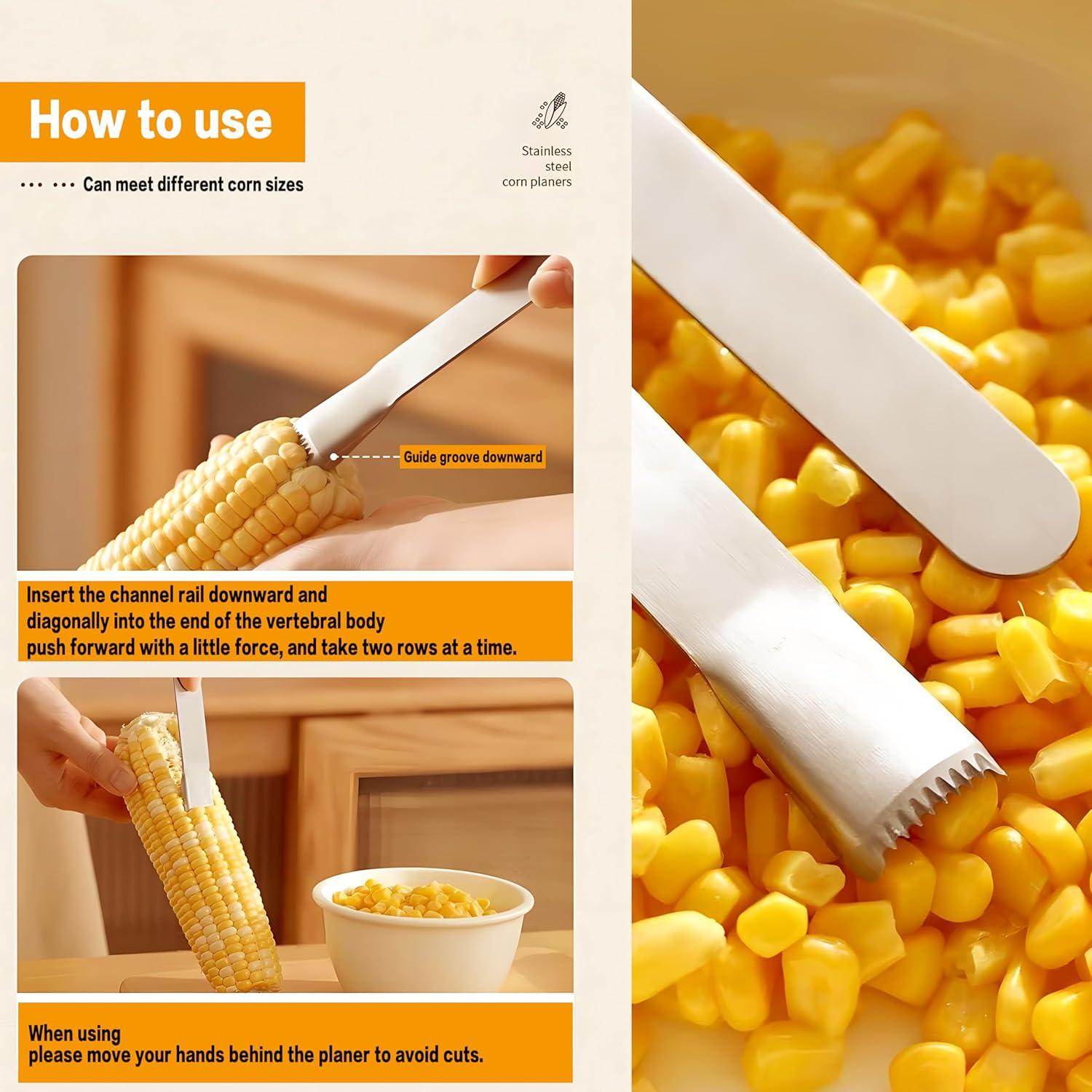 Desgranador de Maíz SoKalChw Acero Inoxidable 2 Pcs