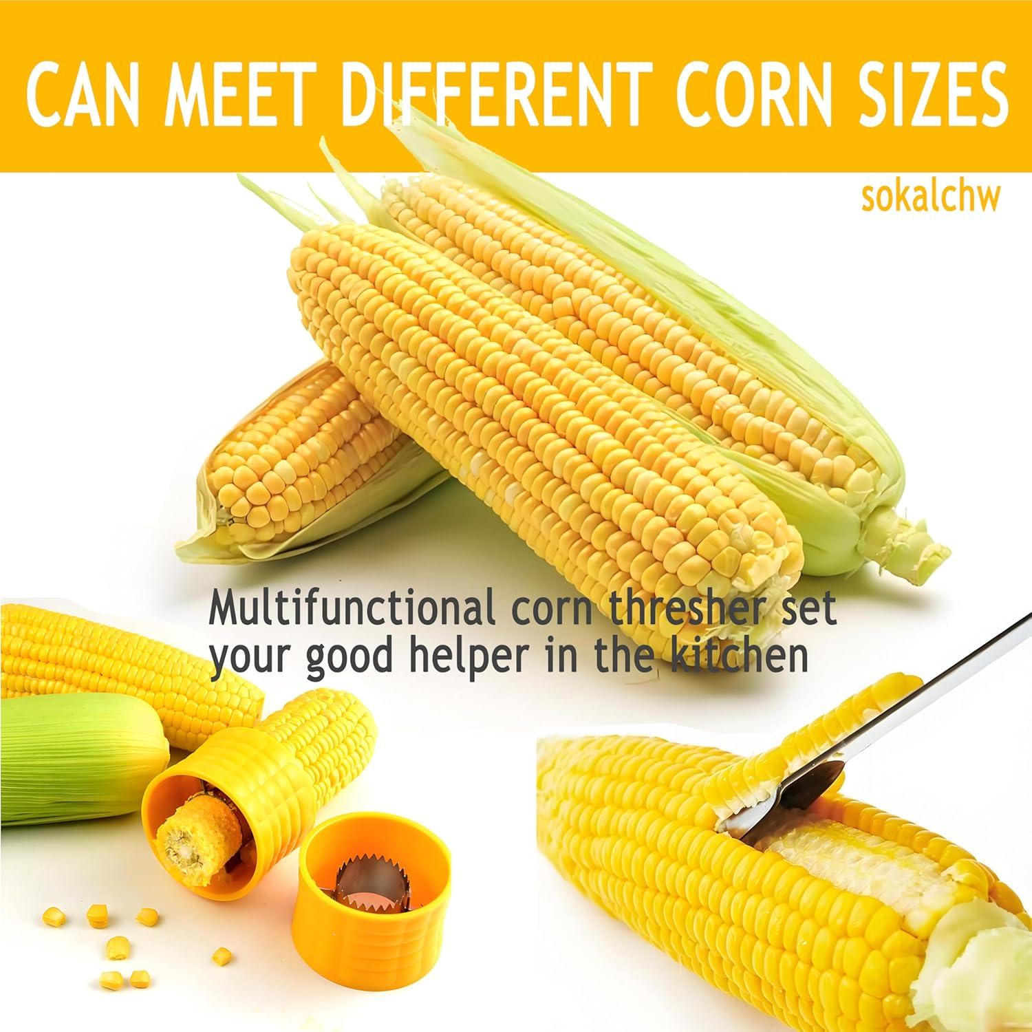 Desgranador de Maíz SoKalChw Acero Inoxidable 2 Pcs
