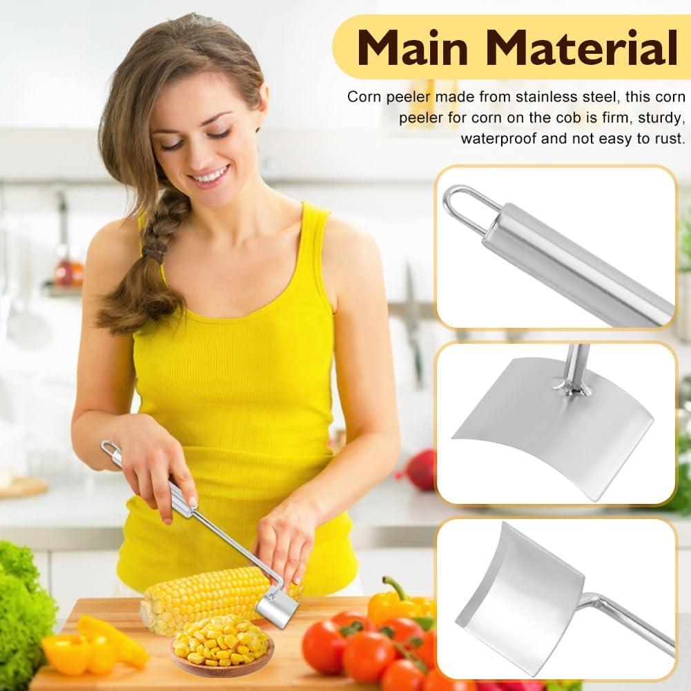 Pelador de Maíz Acero Inoxidable MAYIT 2 Piezas