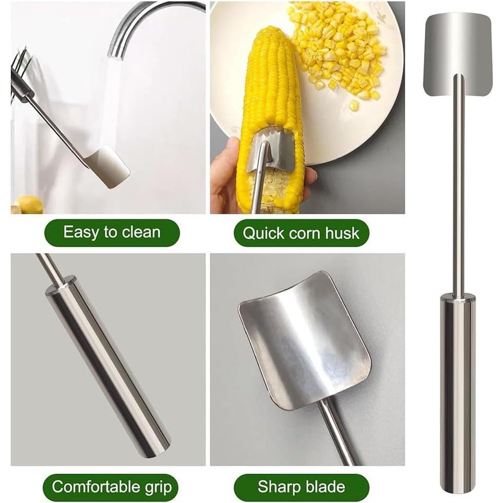 Pelador de Maíz AchNau Acero Inoxidable Mango Largo