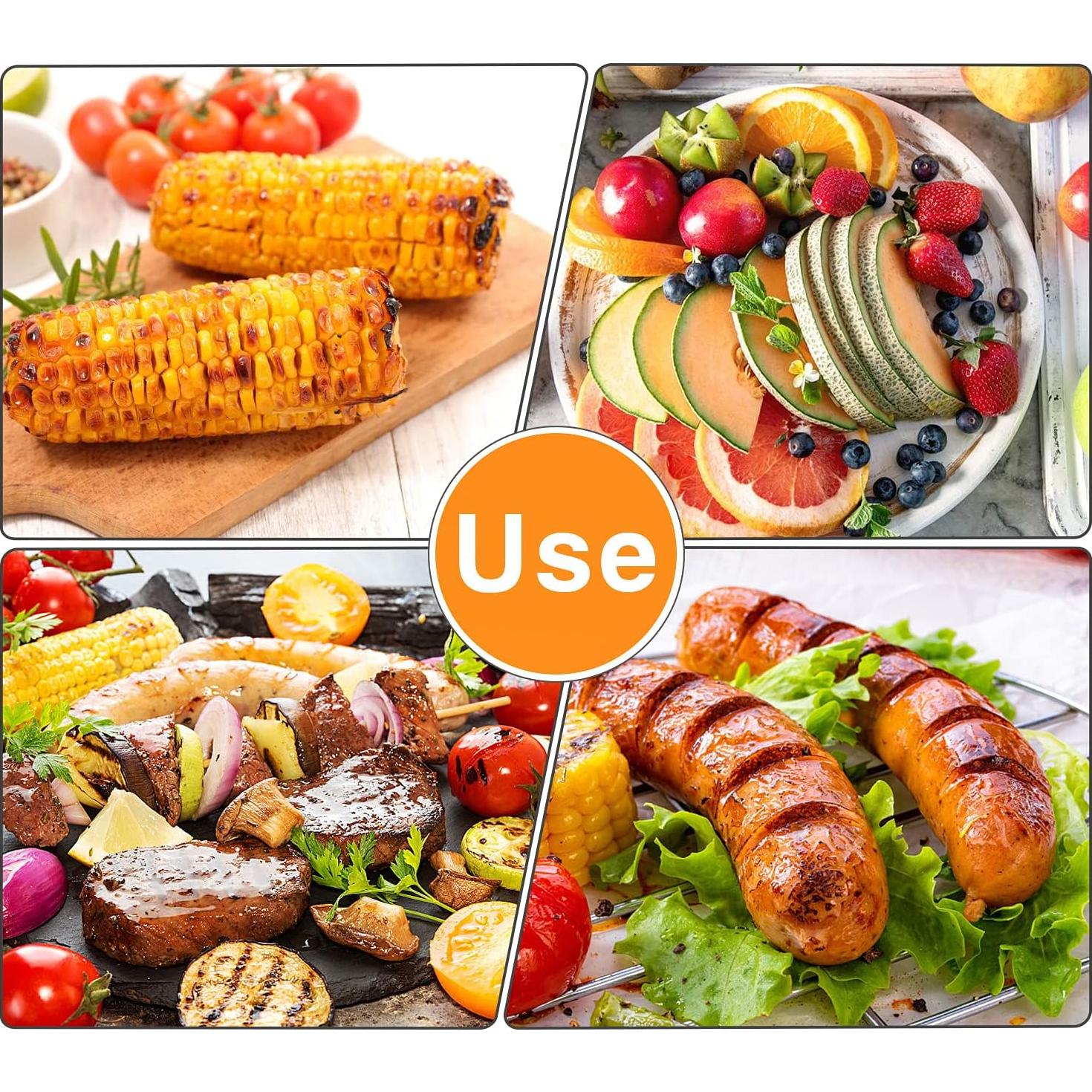 18 Soportes de Mazorcas de Maíz AUGSUN Acero Inoxidable