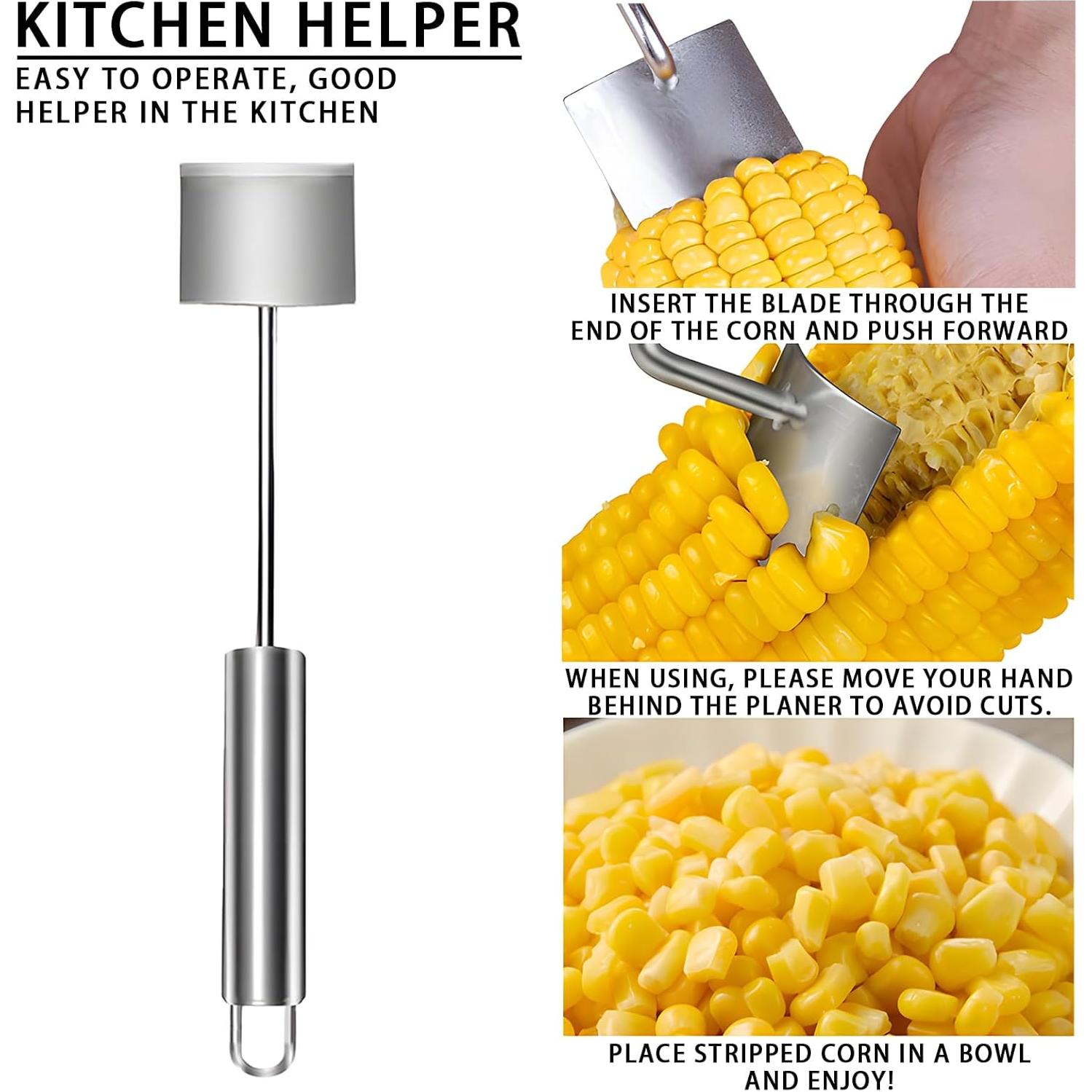 Pelador de Maíz AOBOD Acero Inoxidable 2 Pcs