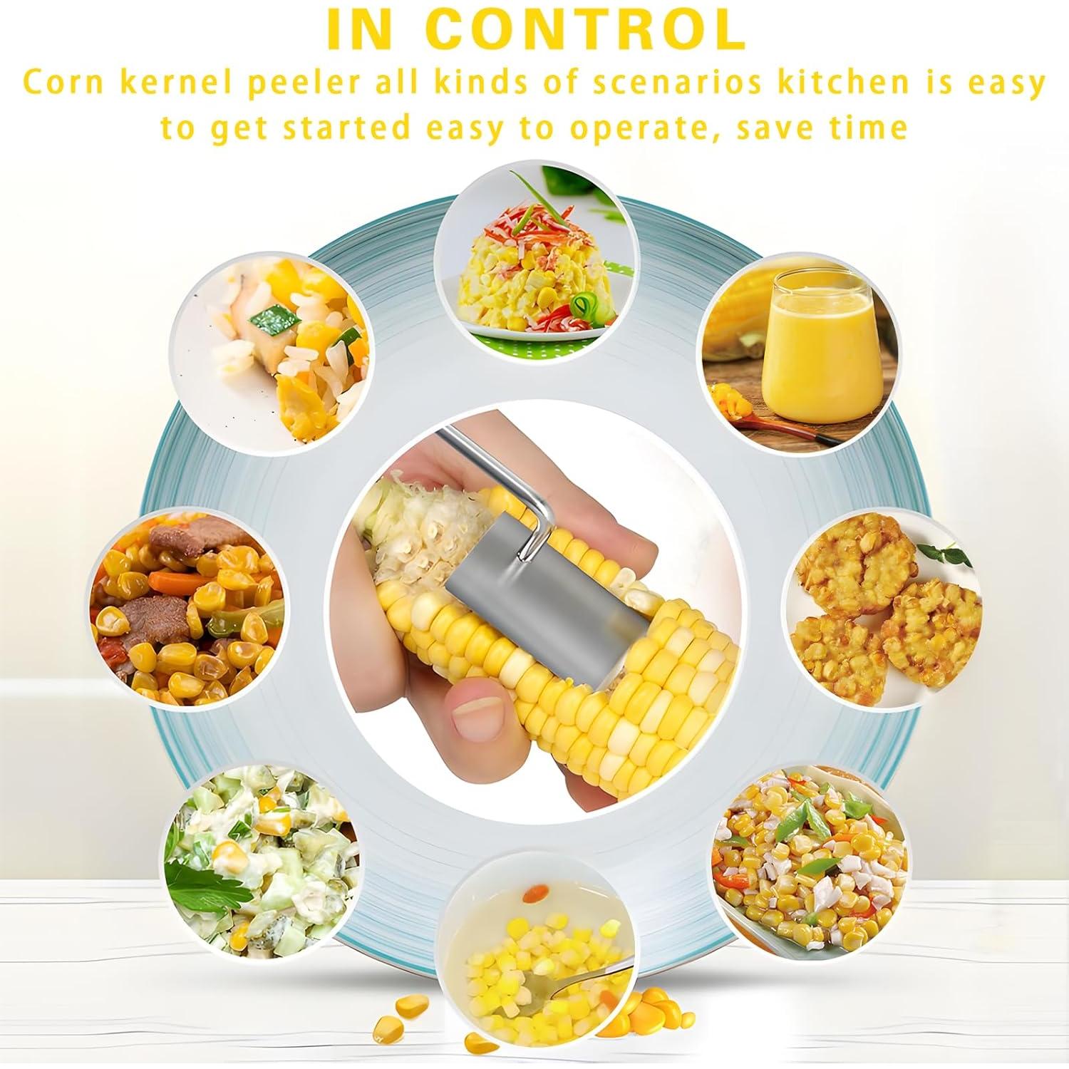 Pelador de Maíz AOBOD Acero Inoxidable 2 Pcs