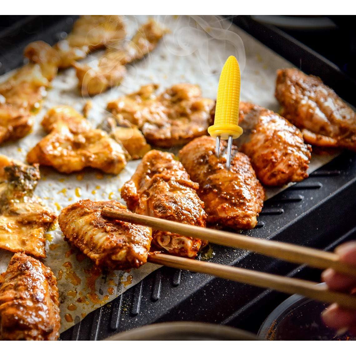 CandyHome 20 Sujetadores de Maíz Acero Inoxidable 60mm