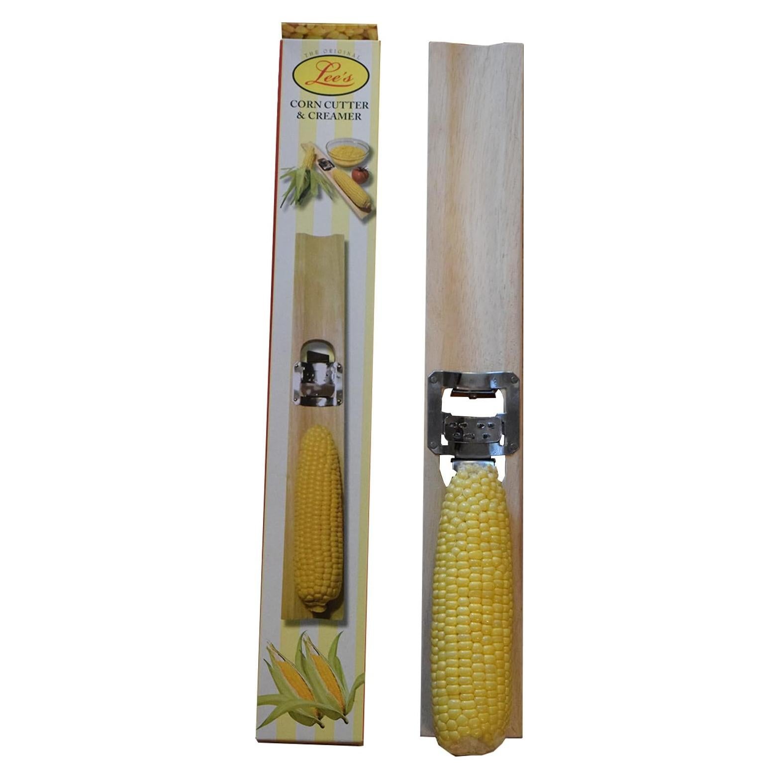 Cortador y Crema de Maíz Lee 101-B de Madera y Acero