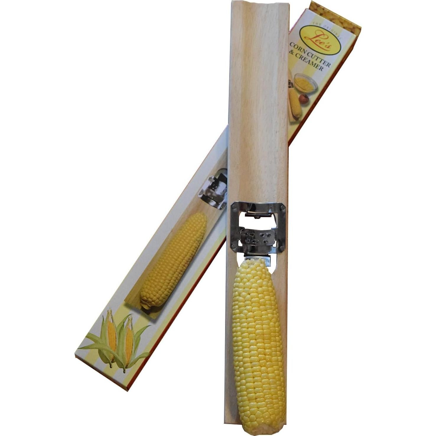 Cortador y Crema de Maíz Lee 101-B de Madera y Acero