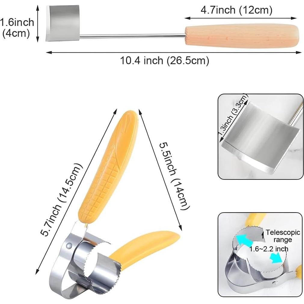Juego de Herramientas para Desgranar Maíz JOMIHONEY 2 en 1