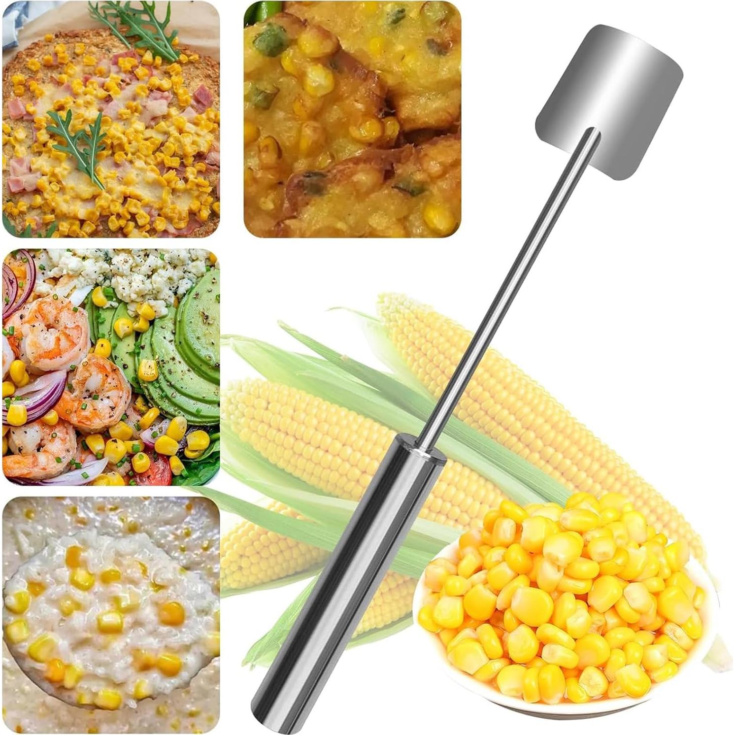 ZKSM Desgranador de Mazorcas de Maíz Acero Inoxidable 2PCS