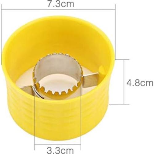 Desgranador de Mazorcas de Maíz Aeyistry Acero Inoxidable Amarillo