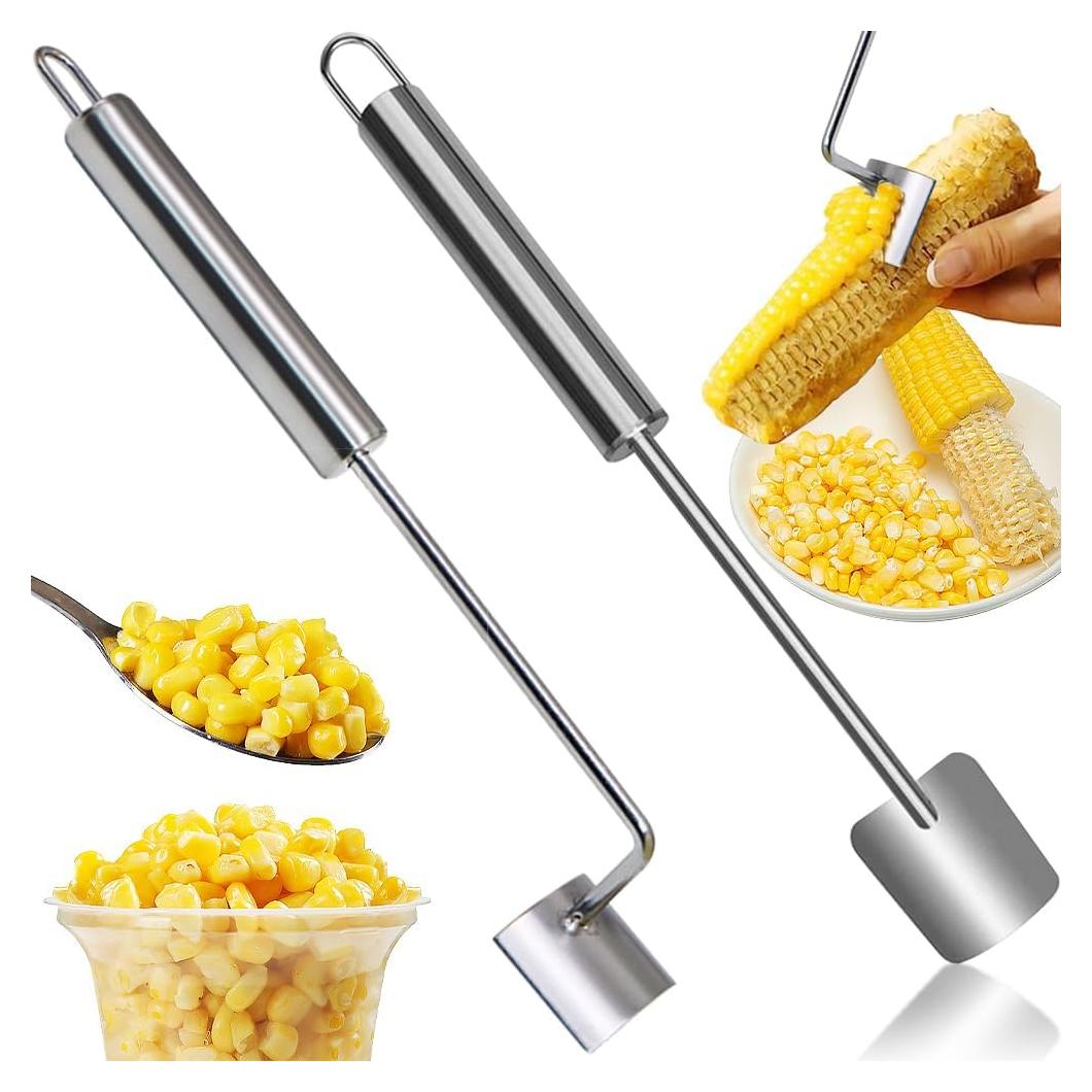 Pelador de maíz SORNEICDR 2 piezas acero inoxidable
