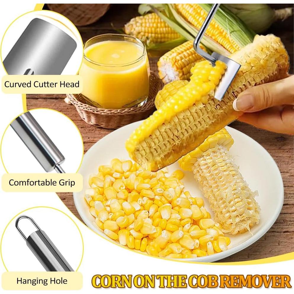 Pelador de maíz SORNEICDR 2 piezas acero inoxidable