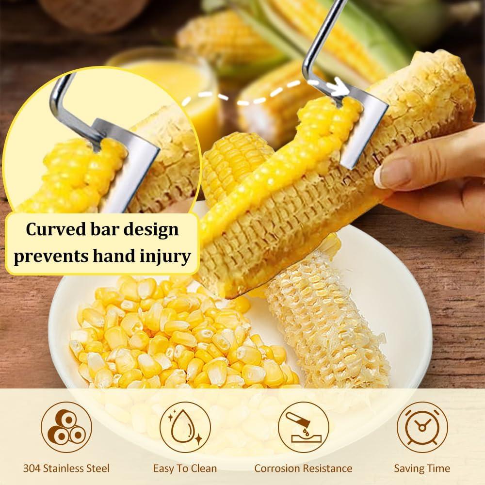 Pelador de maíz SORNEICDR 2 piezas acero inoxidable