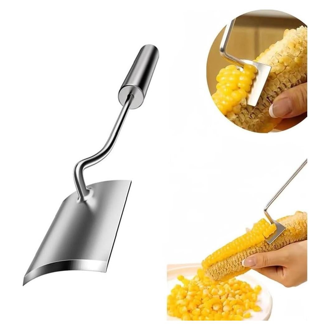 Pelador de Maíz Darfooper de Acero Inoxidable Mango Largo
