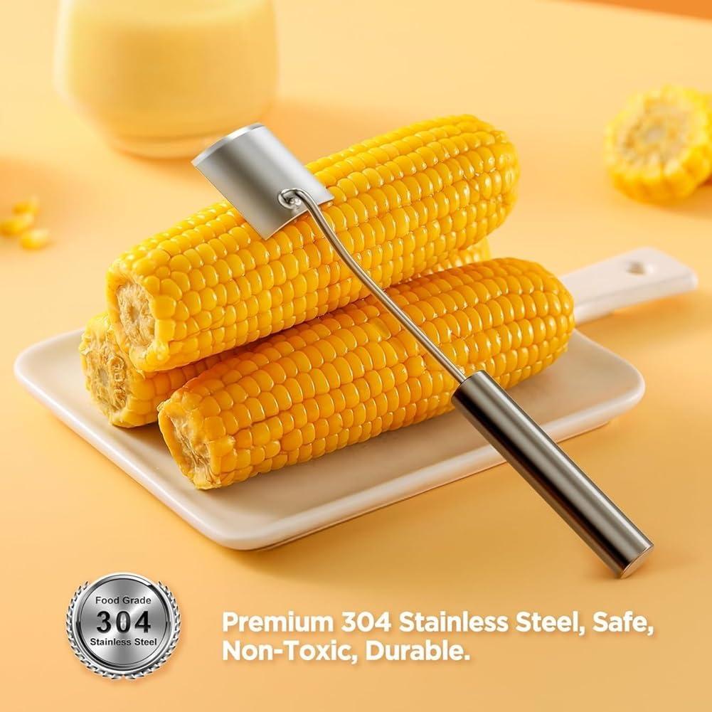 Pelador de Maíz Darfooper de Acero Inoxidable Mango Largo
