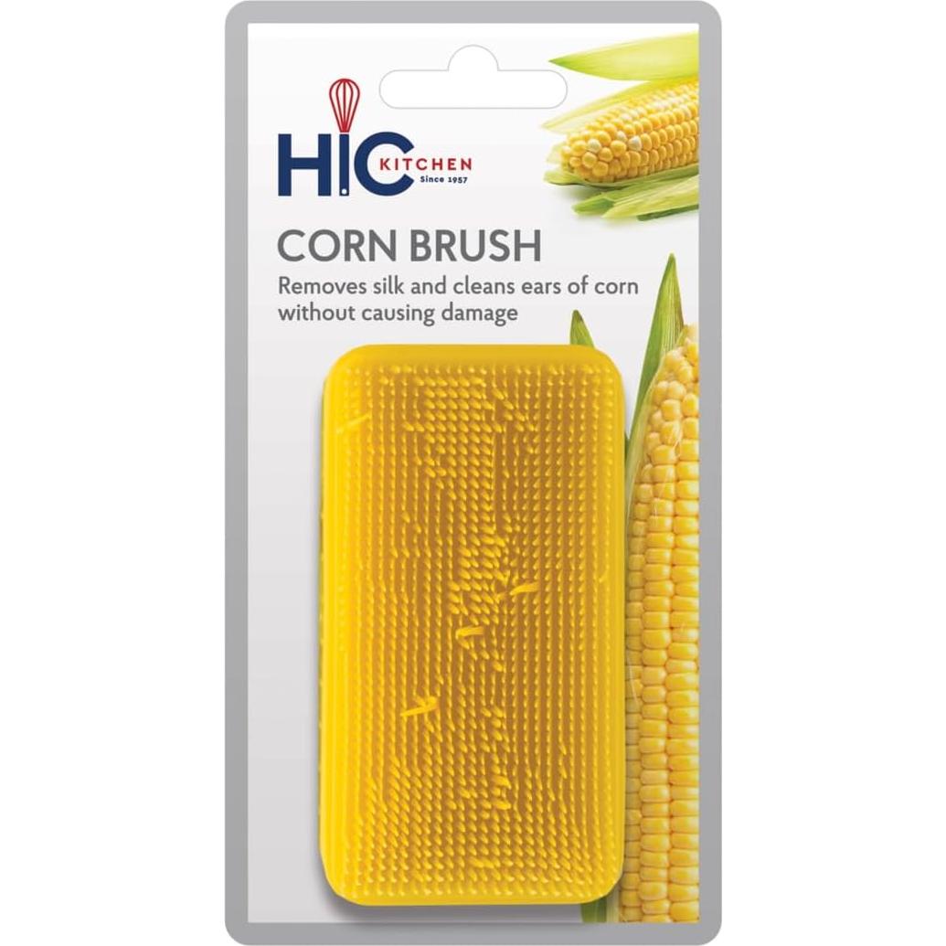 Cepillo de Limpieza de Maíz HIC Kitchen - Cerdas Doble Textura