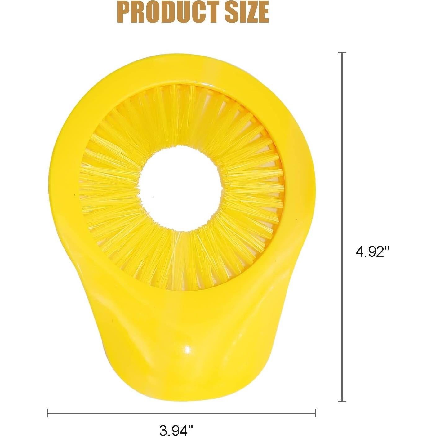 Cepillo de Limpieza de Maíz CCHOME Amarillo 12.5x10 cm