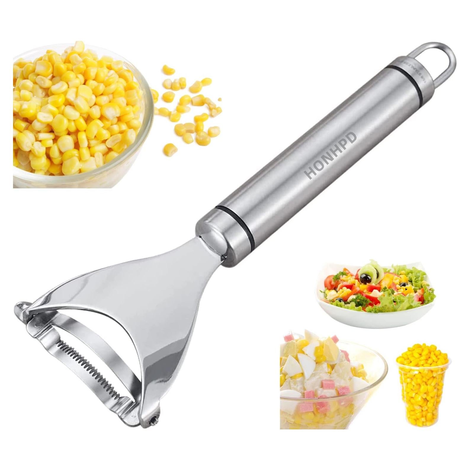 Pelador de Maíz Mágico HONHPD Acero Inoxidable Ergonómico