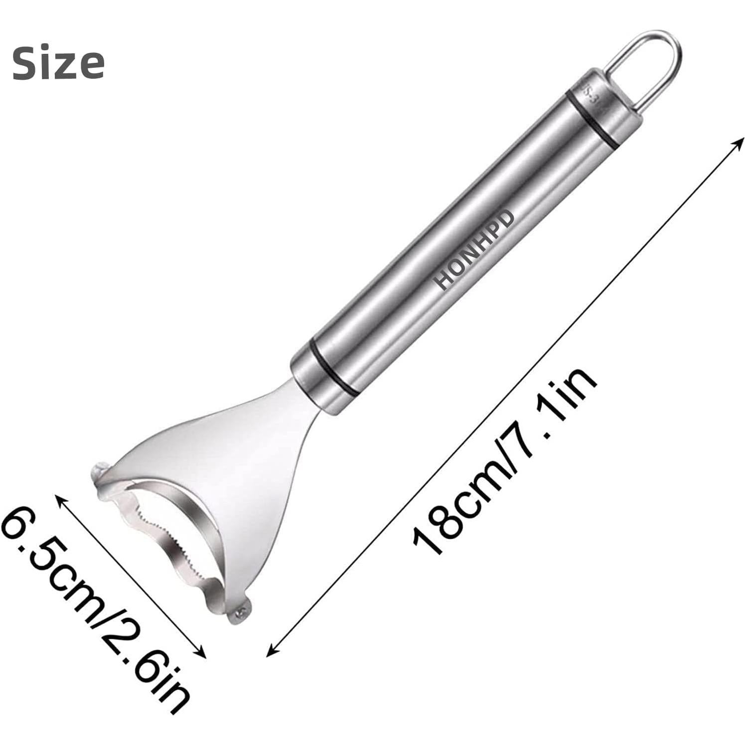 Pelador de Maíz Mágico HONHPD Acero Inoxidable Ergonómico