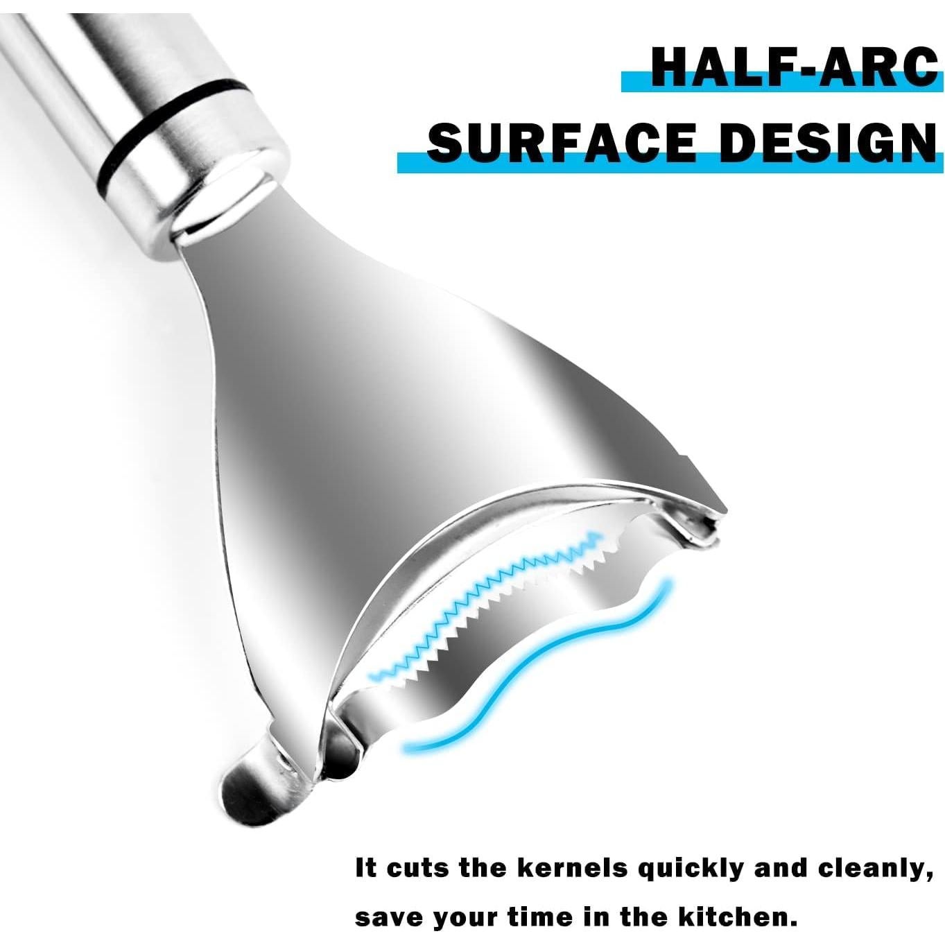 Pelador de Maíz WXJ13 - Acero Inoxidable, 3 Piezas