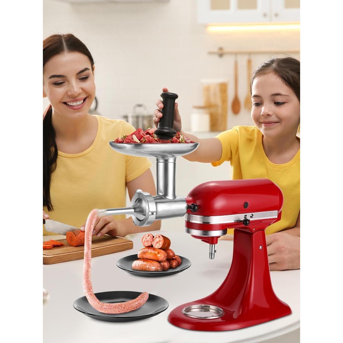 Set de 3 Tuberías de Acero Inoxidable para Embutidos KitchenAid