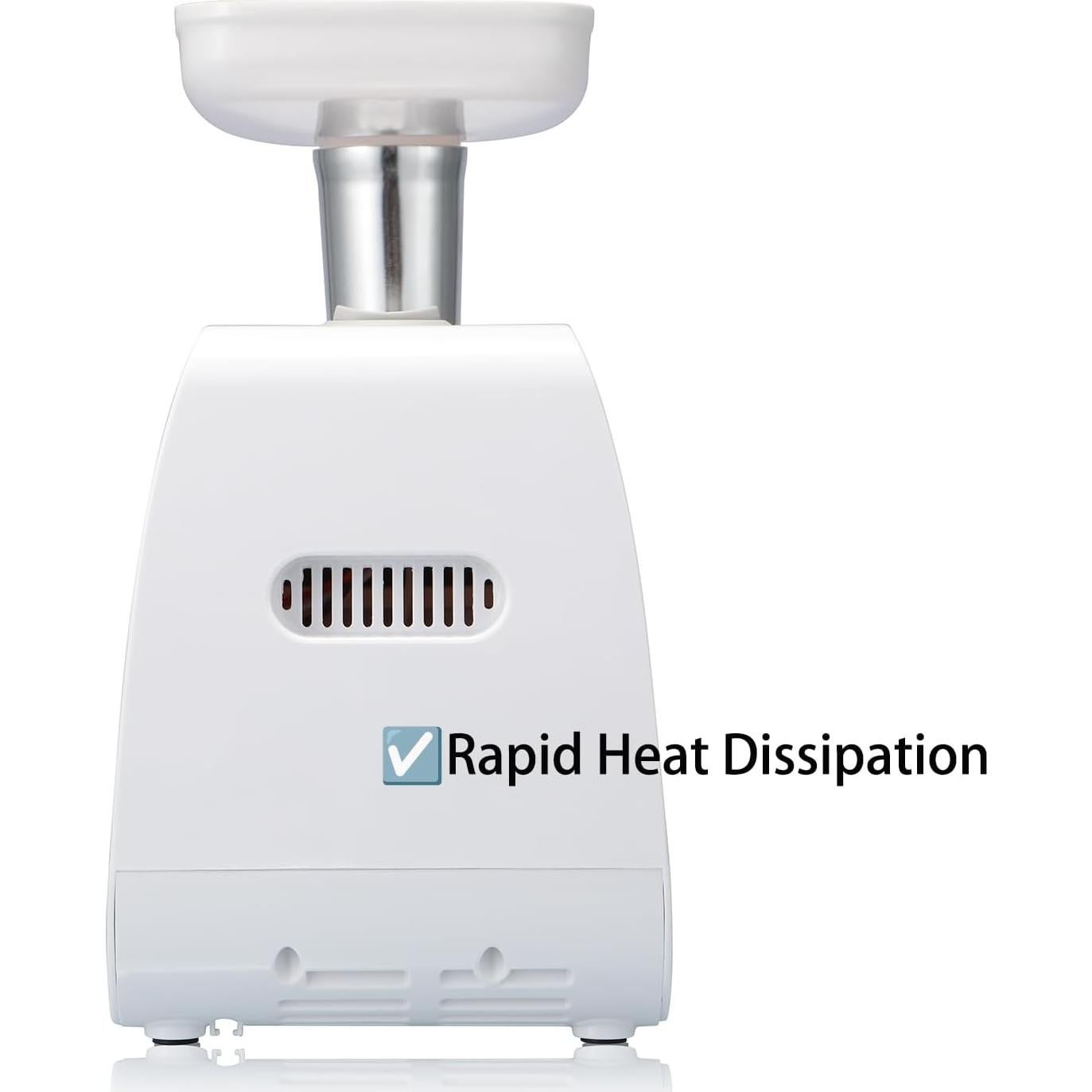 Picadora de Carne Eléctrica Sunmile SM-G35 - 1000W, 3 Placas