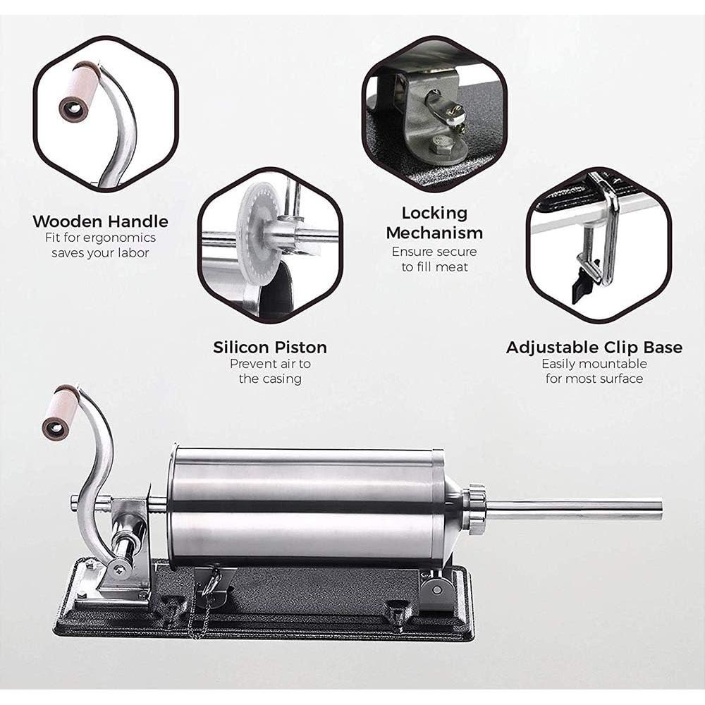 Embutidora de Salchichas MASTER FENG Acero Inoxidable 2.72kg