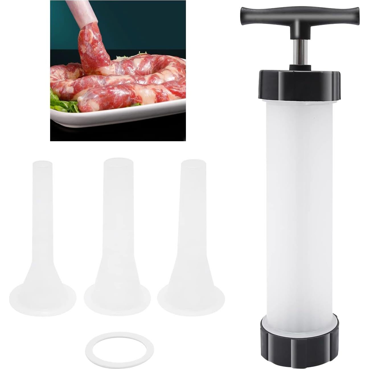 Herramienta Manual para Hacer Salchichas Hoypeyfiy 3 Tubos