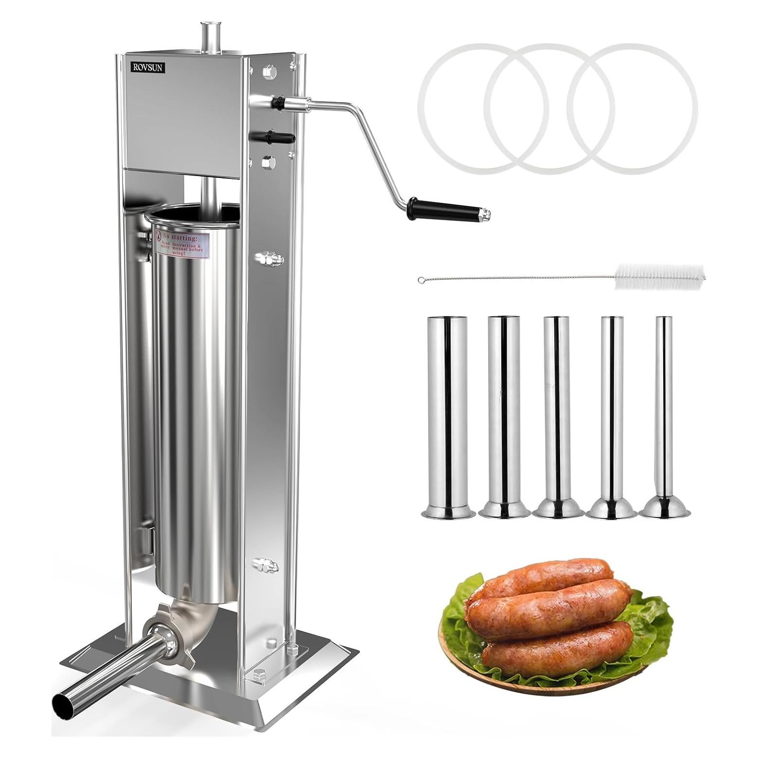 Embutidora Manual ROVSUN 3L Acero Inoxidable 2 Velocidades