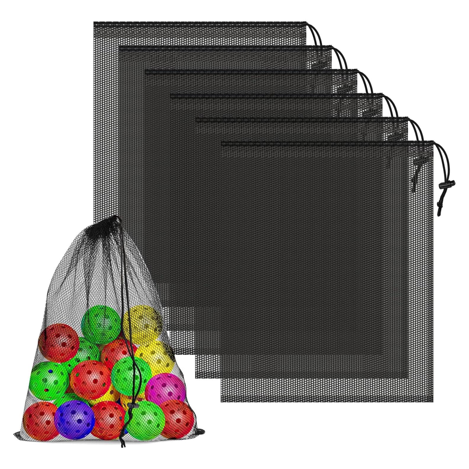 6 Bolsas de Malla con Cierre COIDEA 35x43 cm Negro