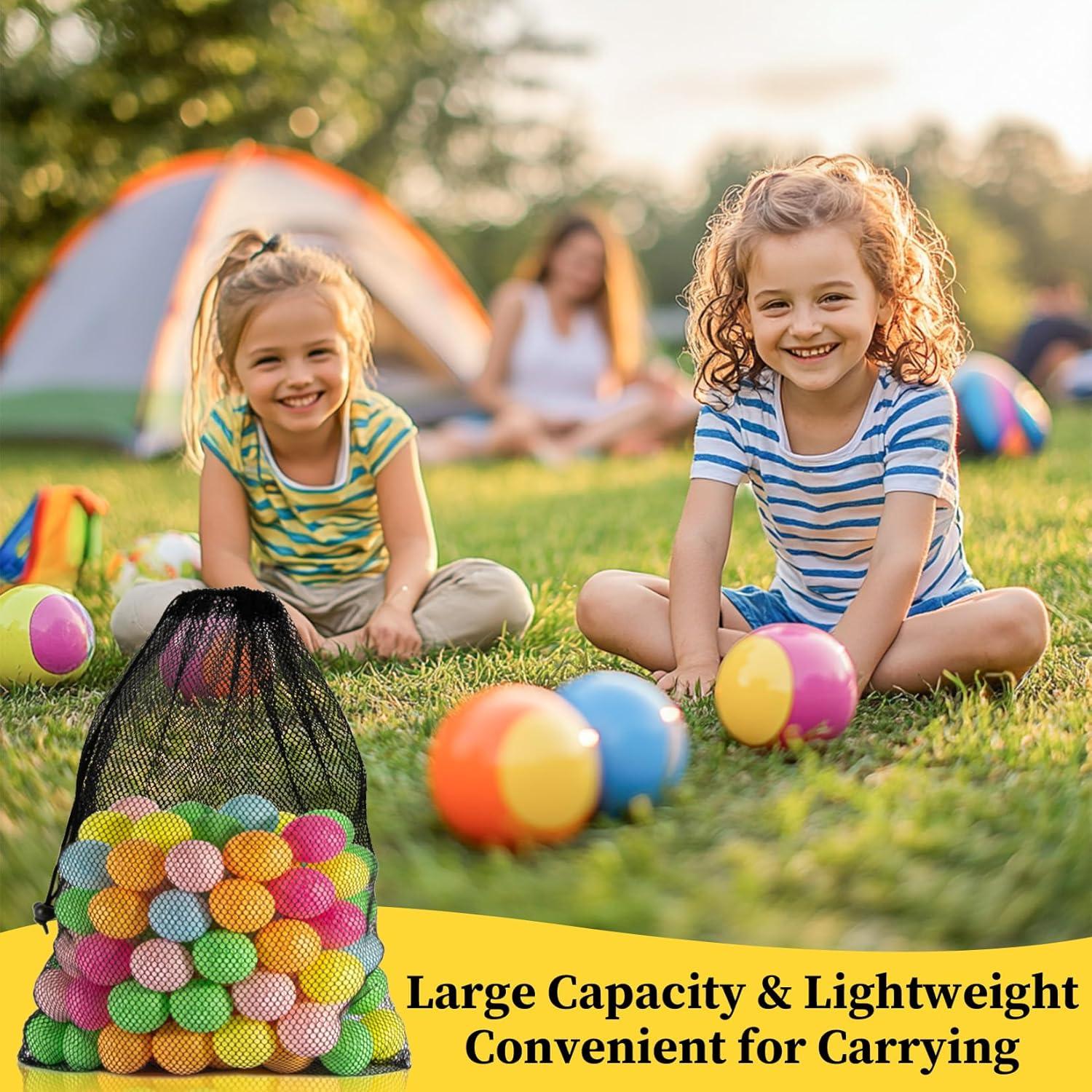 4PCS Bolsa de Malla MAQIHAN con Cierre de Cuerda 45x30cm