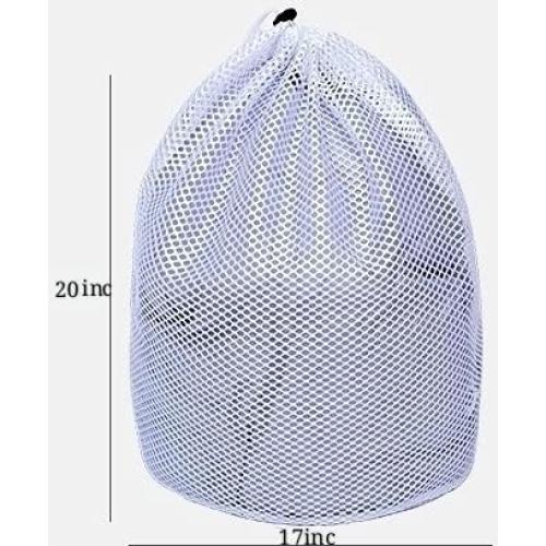 Bolsa de lavandería malla Heng Happy 50.8x43.2 cm con asa