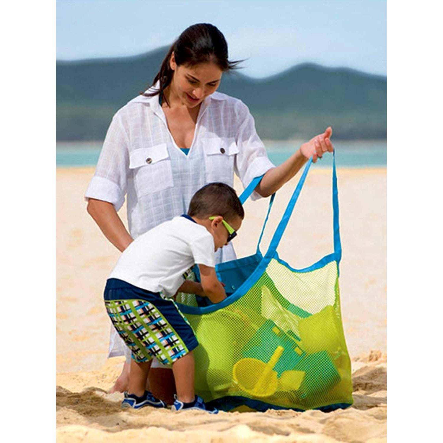Bolsa de Playa Malla Extra Grande Nine-to-Five Life 45x30cm