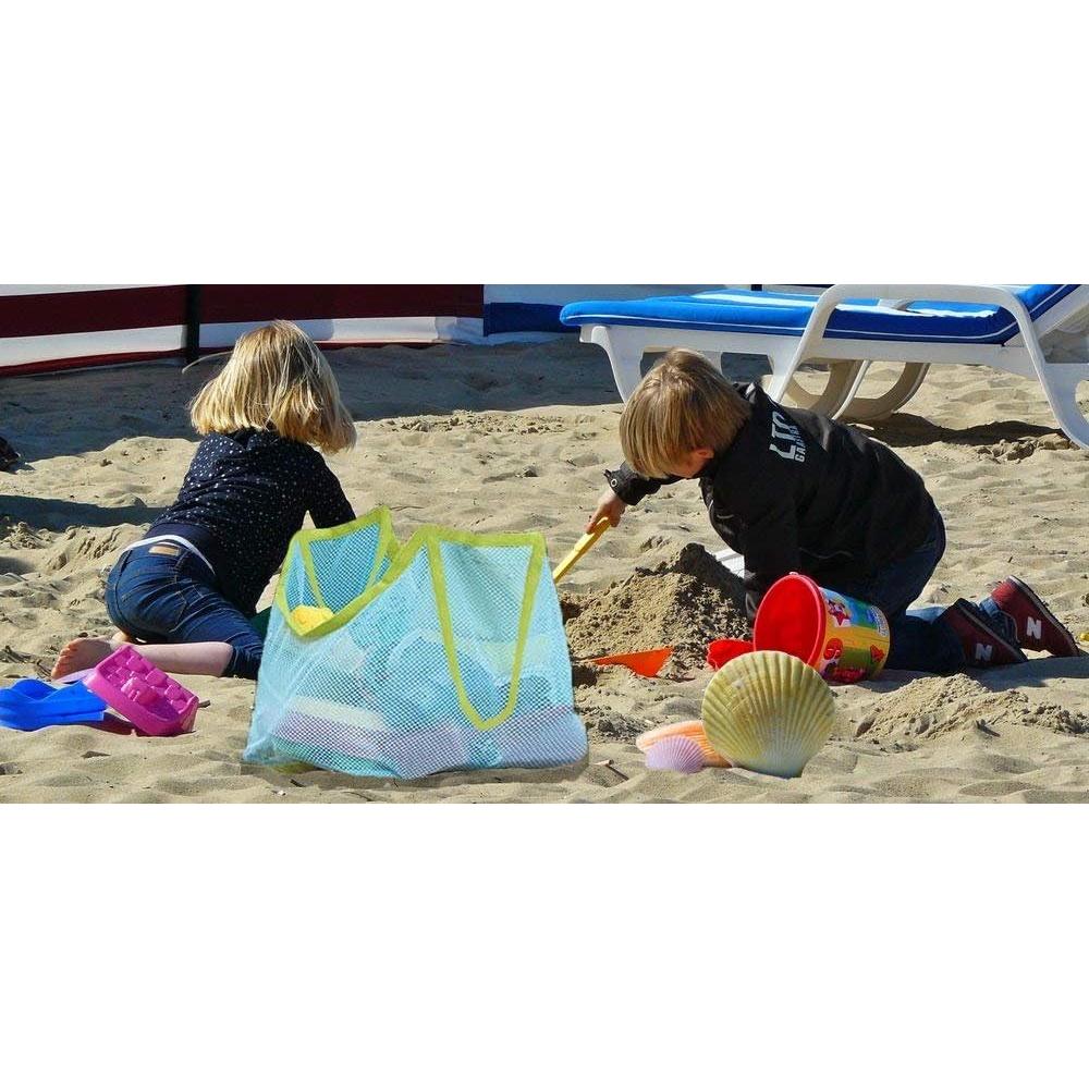 Bolsa de Playa Malla Extra Grande Nine-to-Five Life 45x30cm