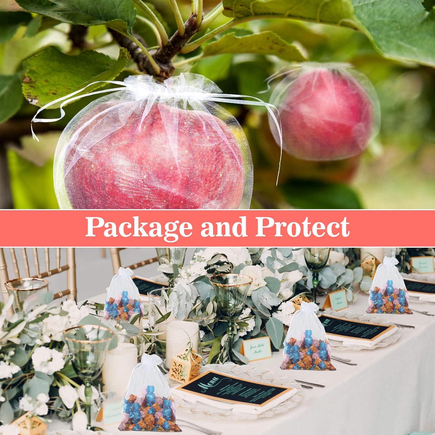 Bolsas de Organza Sukh 100PCS 13x18cm Cierre de Cuerda