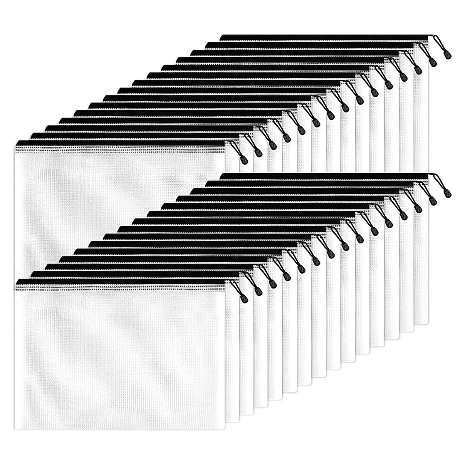 Bolsa de Malla con Cremallera SUNEE 27,94x40,64 cm Negra - 30 Paquetes