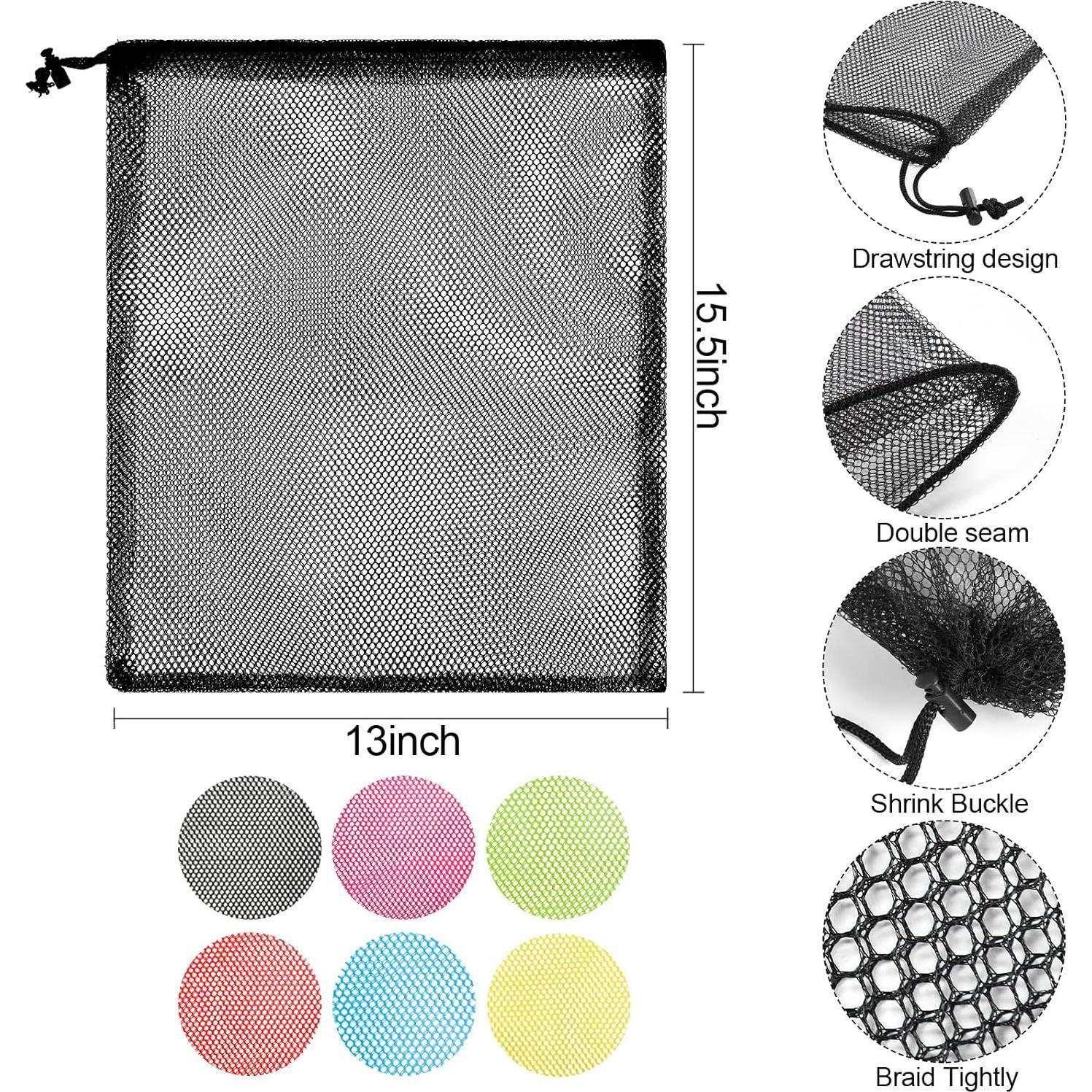 iMucci 12 Bolsas de Malla Nylon 33x39 cm Multicolor