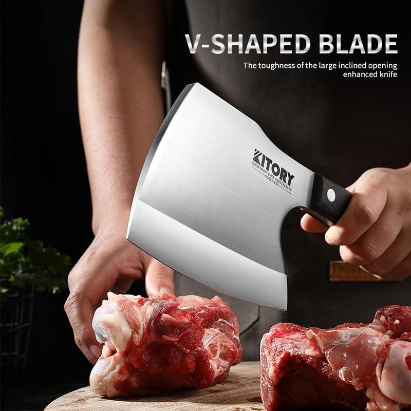 Cuchillo de Carnicería Kitory K5S 16cm Acero Inoxidable Pakkawood