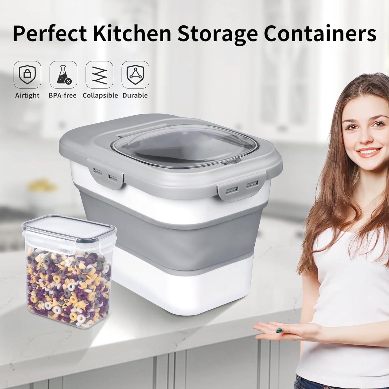 Contenedor de Almacenamiento de Alimentos Komzon 9 kg Plegable