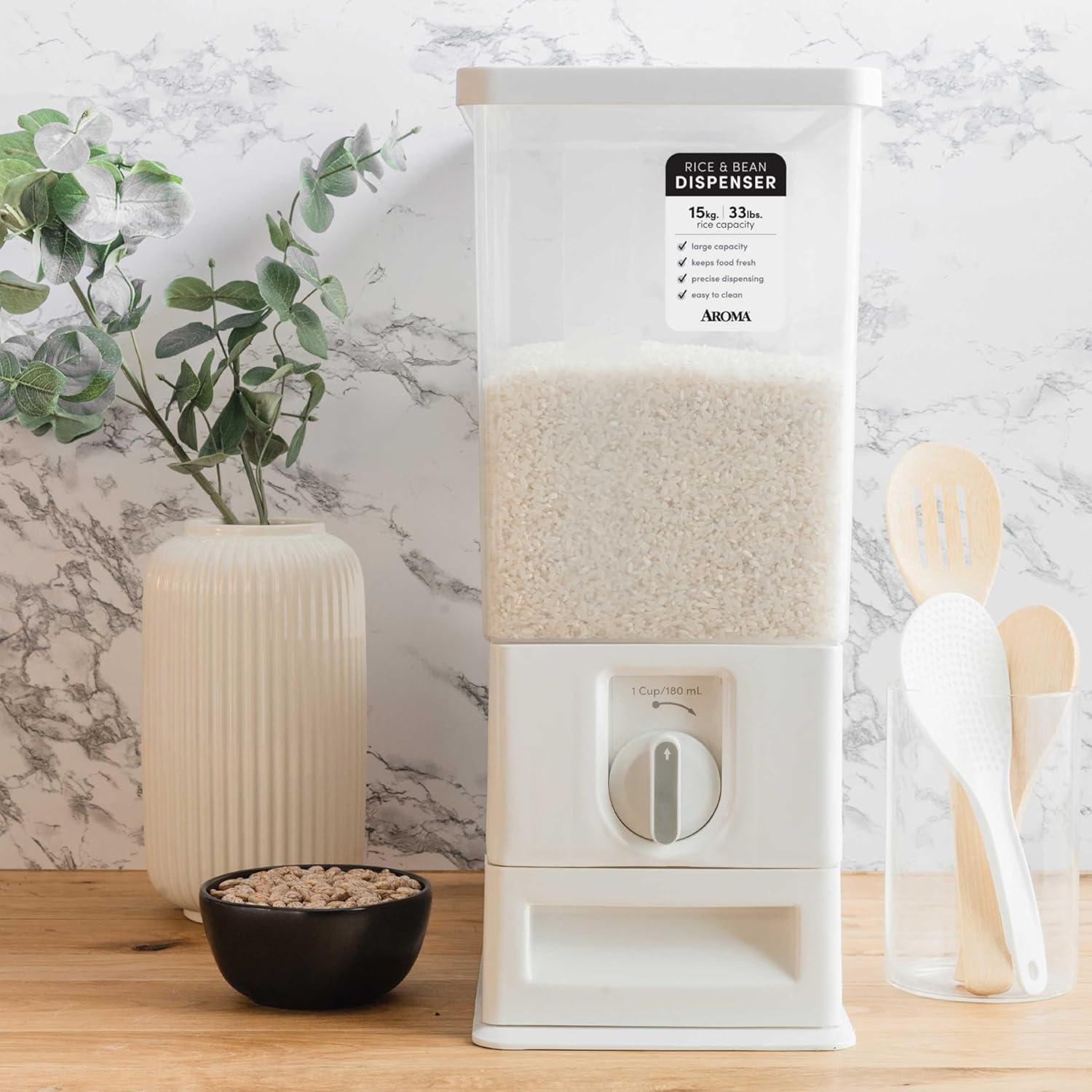 Dispensador de Arroz Aroma XL 14.97 kg con Medición Automática