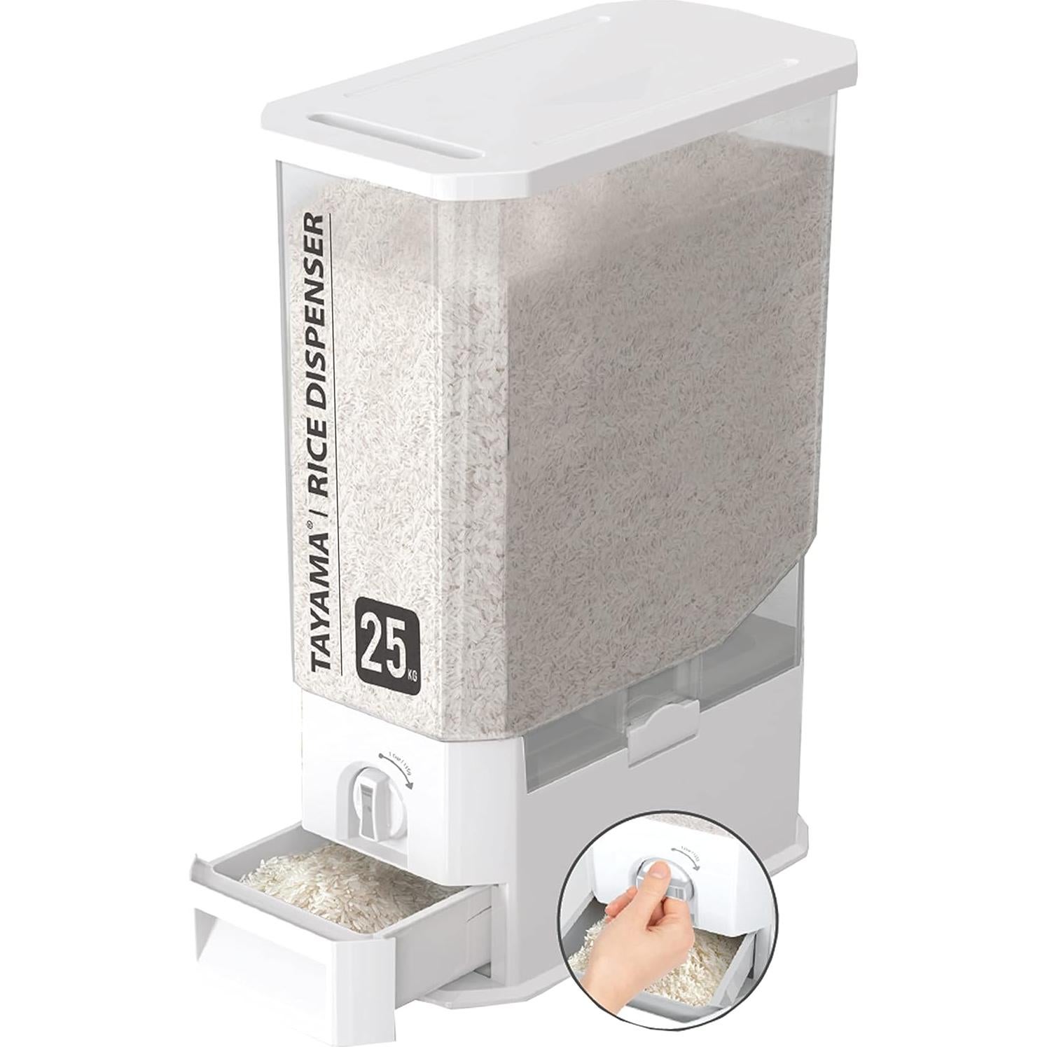 Dispensador de Arroz Tayama 25 kg Blanco Automático