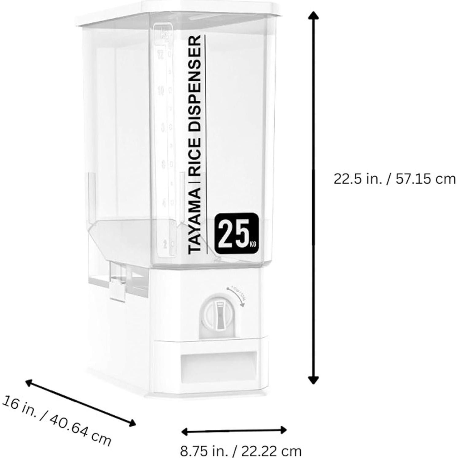 Dispensador de Arroz Tayama 25 kg Blanco Automático