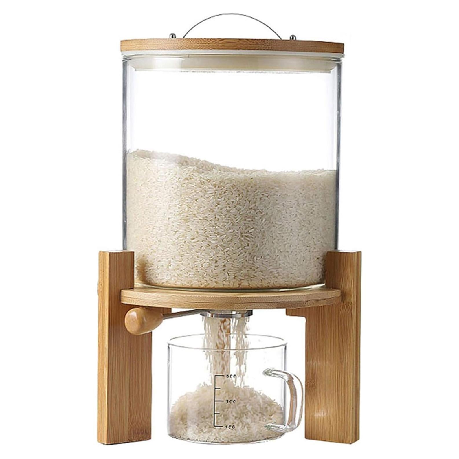 Contenedor de Alimentos de Vidrio 5L/8L Aprilhp con Tapa Hermética